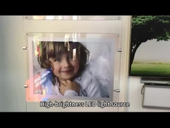 OEM siêu mỏng treo Acrylic Crystal LED Quảng cáo Light Box