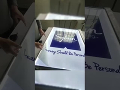 Ultra Slim Quảng cáo Light Box Nhà hàng cửa hàng tempered Glass Led Light Box