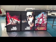 27x40 Blck Aluminun LED Light Box Bộ phim phim khung poster