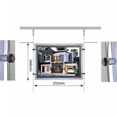 Mua A3 A4 Crystal Light Box Led Frame Đèn đèn hộp treo cửa sổ hiển thị sản xuất trực tuyến