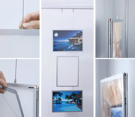 Mua Aluminium Ultra Slim Crystal Light Box Snap Clip Quảng cáo Backlit Poster Frame Light Boxes sản xuất trực tuyến