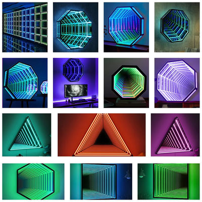 Mua 3D Mirror Neon Sign 220V Thay đổi màu sắc Neon Sign For Entertainment Area sản xuất trực tuyến