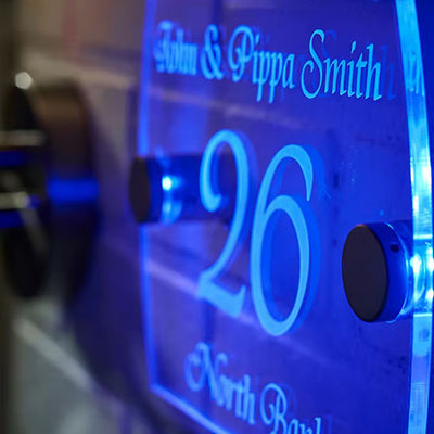 Mua Acrylic Backlit 3d LED Acrylic Signage ODM Sign Outdoor Advertising Blue sản xuất trực tuyến
