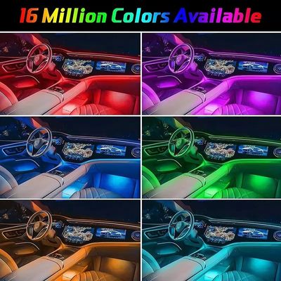 Mua Đêm Tiệc LED Ánh sáng xung quanh Xe bốn chế độ Bluetooth Nội thất Ánh sáng xung quanh xe sản xuất trực tuyến