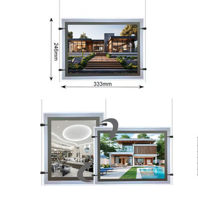Mua Màn hình triển lãm Ultra Slim A4 Light Box Backlit Acrylic Panel Display Crystal Light Box với điện áp đầu vào DC12V DC24V sản xuất trực tuyến