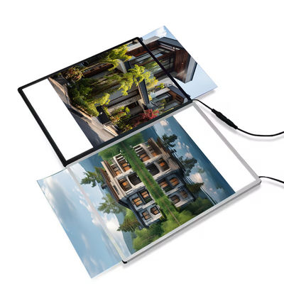 Mua Phân đồ kính kích thước tùy chỉnh Quảng cáo Bảng quảng cáo khung LED A4 Light Box sản xuất trực tuyến