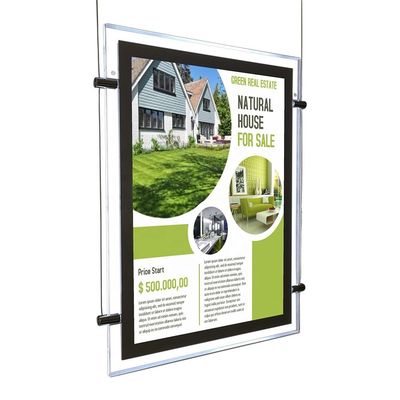 Mua Đèn hậu chiếu bất động sản biển báo treo cửa sổ poster quảng cáo A3 A4 Acrylic hình ảnh khung hình ảnh LED hiển thị hộp đèn sản xuất trực tuyến