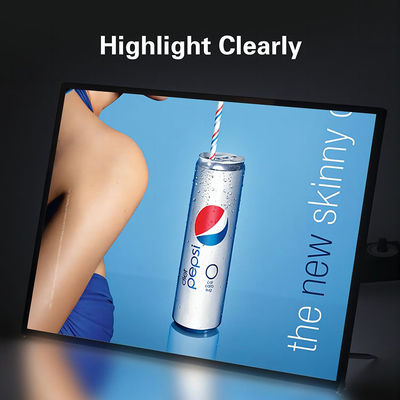 Mua Hộp đèn LED kính siêu mỏng với độ nét cao Tuổi thọ 80000 giờ Điện áp đầu vào DC12V DC24V sản xuất trực tuyến