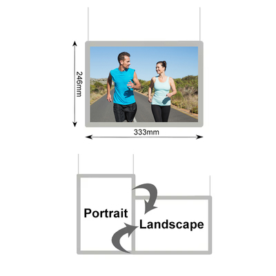 Mua Snap Frame Crystal Light Box A4 kích thước Crystal Window Display Hanger Lightbox sản xuất trực tuyến