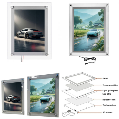 Mua Hộp đèn LED kính bền bỉ cho quảng cáo trong nhà và ngoài trời sản xuất trực tuyến