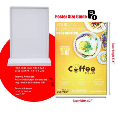 Thang máy tính để bàn có thể sạc lại Light Box A4 Slim Led Light Box