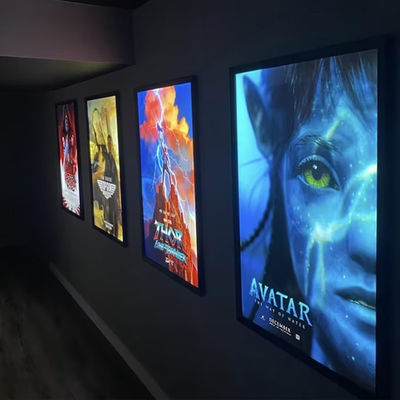 Bảng thực đơn nhà hàng Quảng cáo hộp đèn phim Bức ảnh khung Ultra Thin LED Light Box