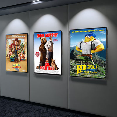 Bộ phim Poster Light Box Aluminium Frame Ultra Thin Quảng cáo thương mại Light Box