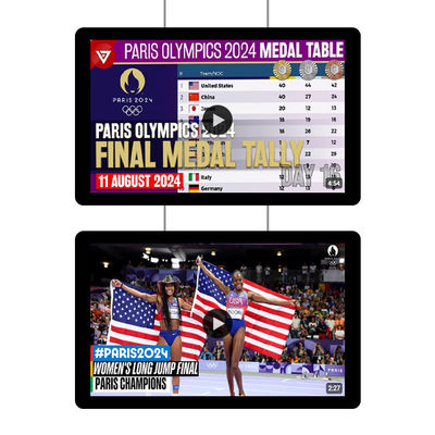 Shop Digital Window Signage Loại treo Dynamic Digital Signage Độ sáng cao RoHS