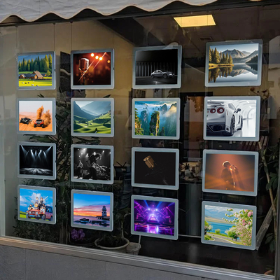 Hộp đèn quảng cáo thủy tinh không thấm nước hai mặt nhôm bền cao