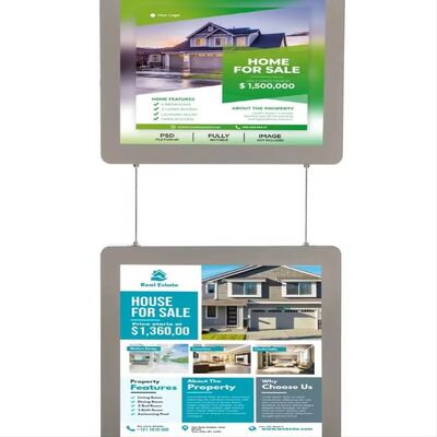 Oem LED hai bên cực mỏng Backlit Light Box quảng cáo poster